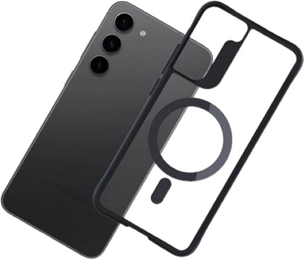 Etui 3MK Satin Armor MagCase do Samsung Galaxy S23 Black + Transparent (5903108563864) - obraz 8