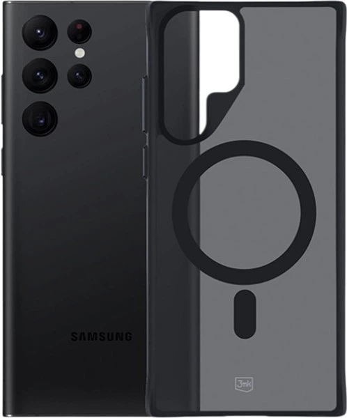 Панель 3MK Smoke Mag для Samsung Galaxy S22 Ultra Black (5903108563482) - зображення 8