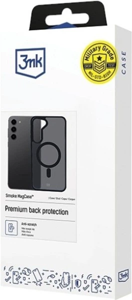 Etui plecki 3MK Smoke Mag do Samsung Galaxy S23 Black (5903108563451) - obraz 3