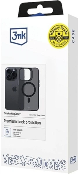 Etui plecki 3MK Smoke Mag do Apple iPhone 15 Pro Max Black (5903108563635) - obraz 3