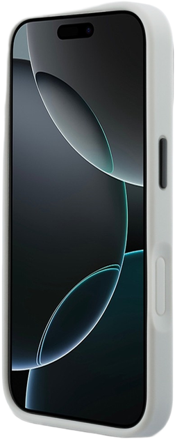 Etui Karl Lagerfeld IML Glitter KL Diamond Logo do Apple iPhone 17 Pro Max Silver (3666339604783) - obraz 5