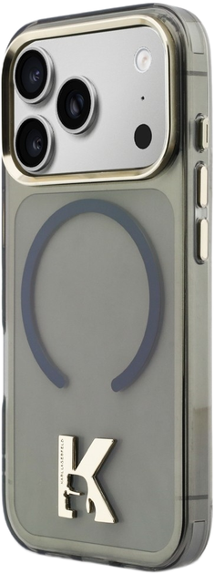 Etui Karl Lagerfeld IML K Head Logo MagSafe do Apple iPhone 17 Pro Max Black (3666339598228) - obraz 2