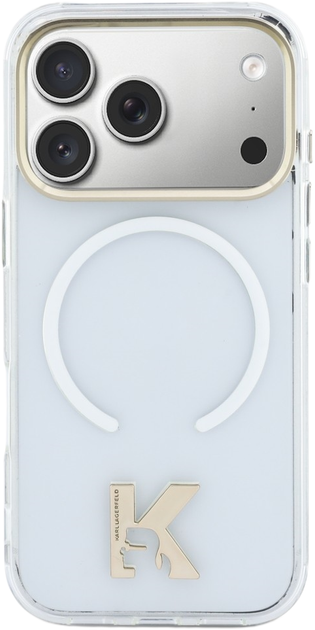 Etui Karl Lagerfeld IML K Head Logo MagSafe do Apple iPhone 17 Pro Max Transparent (3666339598389) - obraz 3
