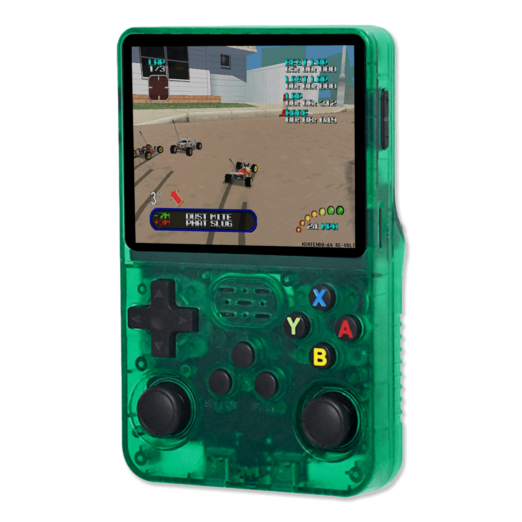 Портативная ретро игровая консоль R36S 3.5" IPS, 3500mAh, 10000+ игр, поддержка NES/SNES/PS1/GBA, портативная приставка (зеленая) - Фото 1 Портативная ретро игровая консоль R36S 3.5" IPS, 3500mAh, 10000+ игр, поддержка NES/SNES/PS1/GBA, портативная приставка (зеленая) - изображение 1