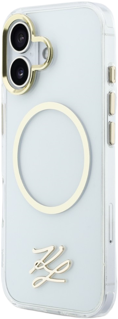 Панель Karl Lagerfeld IML KL Script Logo MagSafe для Apple iPhone 17 Transparent (3666339601553) - зображення 2
