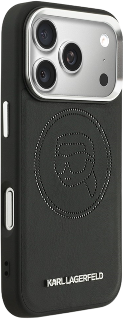 Etui Karl Lagerfeld K Head Point Logo MagSafe do Apple iPhone 17 Pro Black (3666339602697) - obraz 4