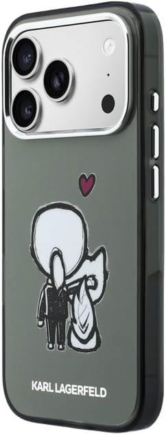 Панель Karl Lagerfeld Karl & Choupette Back MagSafe для Apple iPhone 17 Pro Max Black (3666339607500) - зображення 2