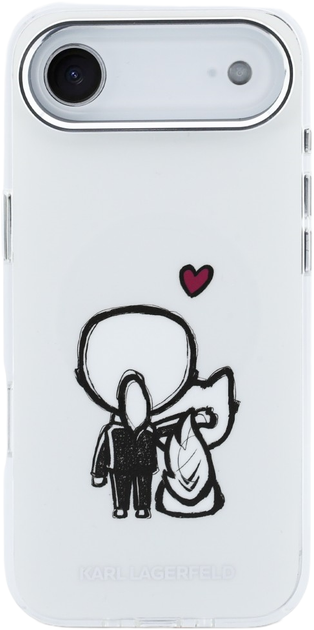 Etui Karl Lagerfeld Karl & Choupette Back MagSafe do Apple iPhone 17 Air Transparent (3666339607968) - obraz 3