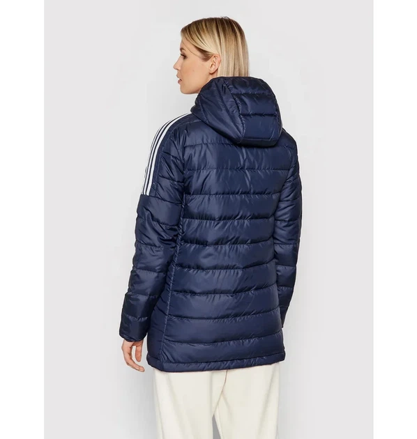 Жіночі пухові куртки Essentials Light Down Hooded Parka синя L - Фото 4 Жіночі пухові куртки Essentials Light Down Hooded Parka синя L - изображение 4