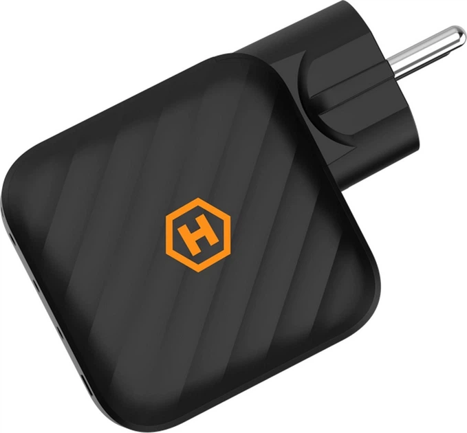 Мережевий зарядний пристрій HAMMER RapidCharge 3 x USB Type-C + 1 x USB Type-A 100 W Black (5902983643470) - зображення 2