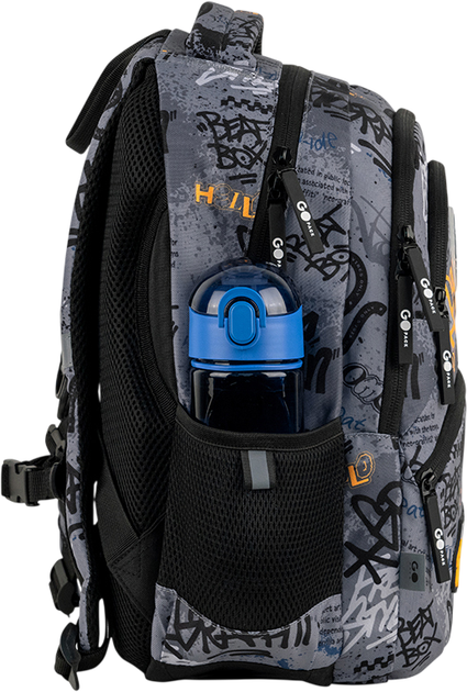 Рюкзак GoPack з ортопедичною спинкою Education Free Style 40x30x15 см Темно-сірий (GO26-175M-5) - зображення 6