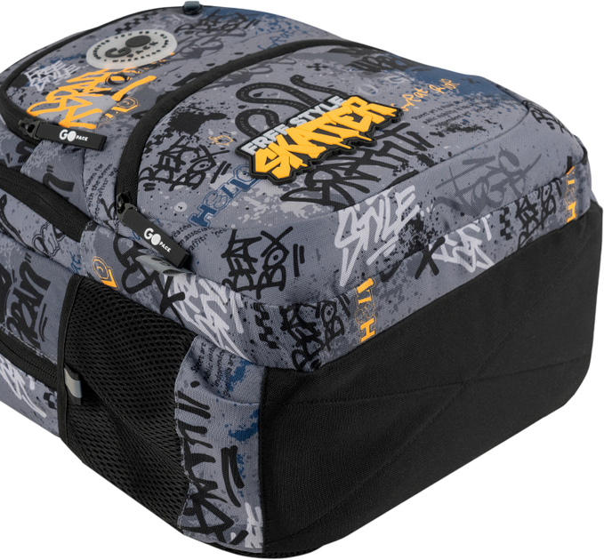 Рюкзак GoPack з ортопедичною спинкою Education Free Style 40x30x15 см Темно-сірий (GO26-175M-5) - зображення 9