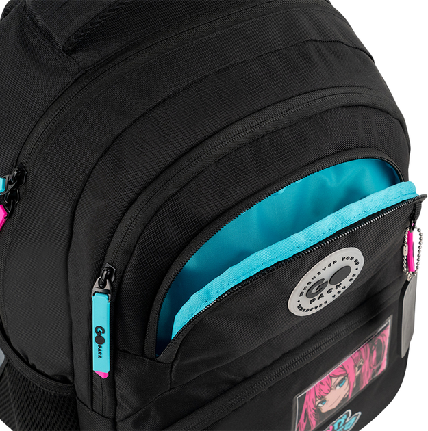 Рюкзак GoPack з ортопедичною спинкою Education Anime girl 40x30x15 см Чорний (GO26-175M-2) - зображення 11