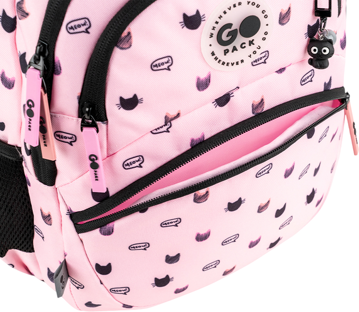Рюкзак GoPack с ортопедической спинкой Education Meow Cats 40x30x15 см Розовый (GO26-175M-1) - Фото 10 Рюкзак GoPack с ортопедической спинкой Education Meow Cats 40x30x15 см Розовый (GO26-175M-1) - изображение 10