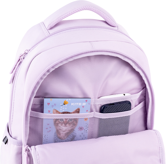 Рюкзак GoPack Education Стильный 39.5x28x15 см Сиреневый (GO26-183M-1) - изображение 14