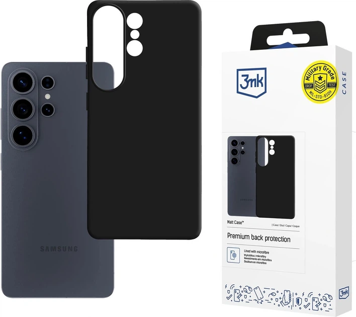 Панель 3MK Matt Case для Samsung Galaxy S26 Ultra Matte Black (5903108684392) - зображення 4