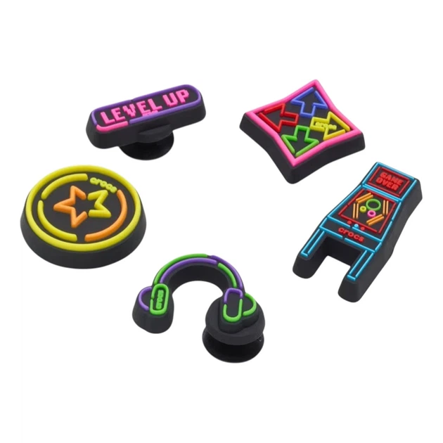 Przypinki do butów Crocs Level Up Gamer 5 Pack 10018199 5 szt Wielokolorowe - obraz 2
