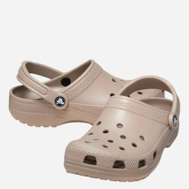 Chodaki damskie na platformie Crocs Classic 10001-214 36-37 Taupe - obraz 3