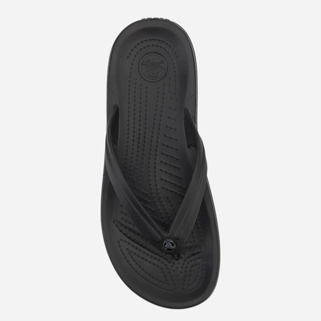 Чоловічі в'єтнамки для пляжу Crocs Crocband Flip 11033-0DD 42-43 Чорні (198445100659) - зображення 4