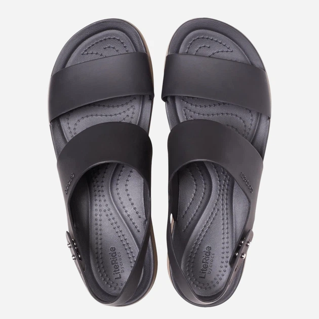 Жіночі сандалії Crocs Brooklyn Low Wedge W 206453-07H 36.5 Чорні (191448495395) - зображення 5
