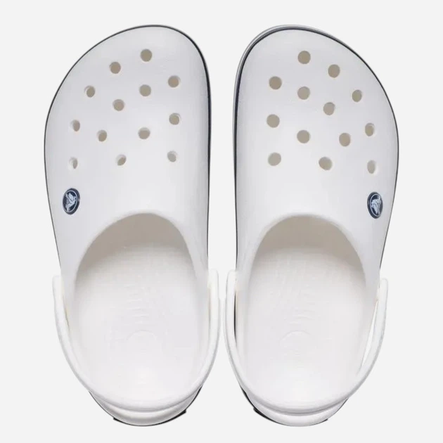 Дитячі крокси-сабо для хлопчика Crocs Crocband Kids Clog 207006-126 28-29 Білі (198445270314) - зображення 5