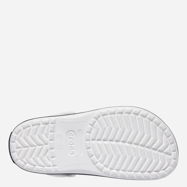 Дитячі крокси-сабо для хлопчика Crocs Crocband Kids Clog 207006-126 28-29 Білі (198445270314) - зображення 7