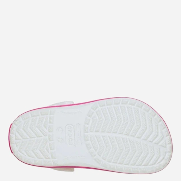 Chodaki młodzieżowe dziewczęce Crocs Crocband Kids Clog 207006-6WU 38-39 Białe - obraz 6