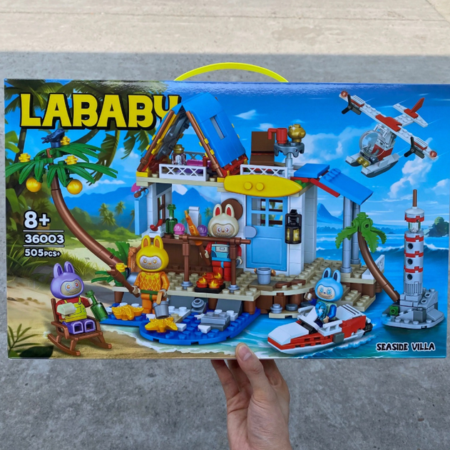 Дитячий конструктор Labubu для фігурок Lego, пластик(KS_2800441074) - зображення 4