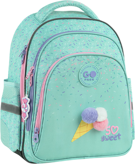 Рюкзак GoPack для начальной школы Education So Sweet 37x28.5x16 см Мятный (GO26-2606S-2) - Фото 1 Рюкзак GoPack для начальной школы Education So Sweet 37x28.5x16 см Мятный (GO26-2606S-2) - изображение 1