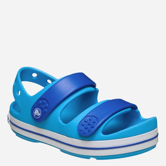 Дитячі сандалії для хлопчика Crocs Crocband Cruiser Sandal T Kids 209424-4MO 23-24 Сині (198445357602) - зображення 2