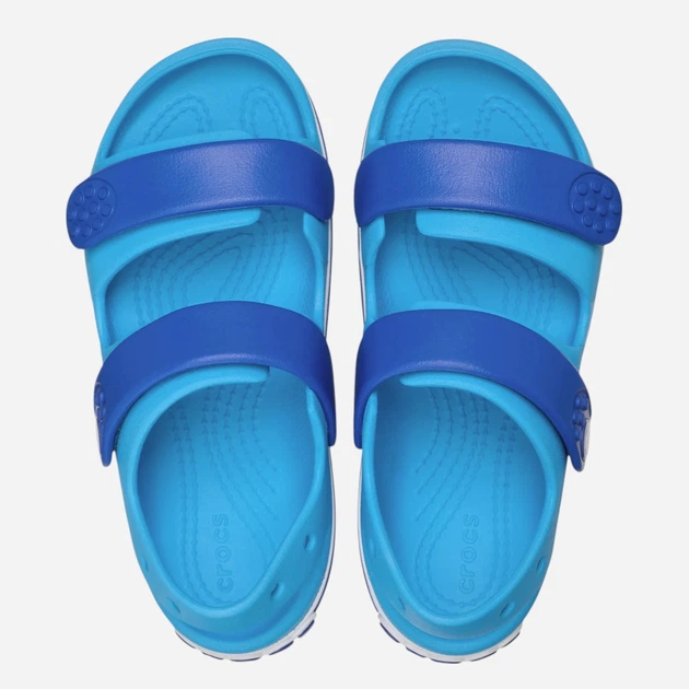 Дитячі сандалії для хлопчика Crocs Crocband Cruiser Sandal T Kids 209424-4MO 23-24 Сині (198445357602) - зображення 5