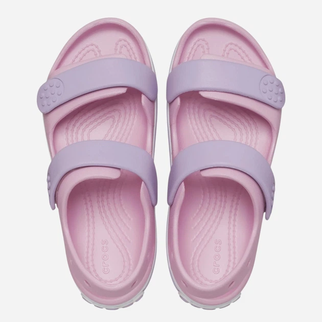Sandały dziecięce dla dziewczynki ortopedyczne Crocs Crocband Cruiser Sandal T Kids 209424-84I 24-25 (C8) Różowe (0196265604753) - obraz 4