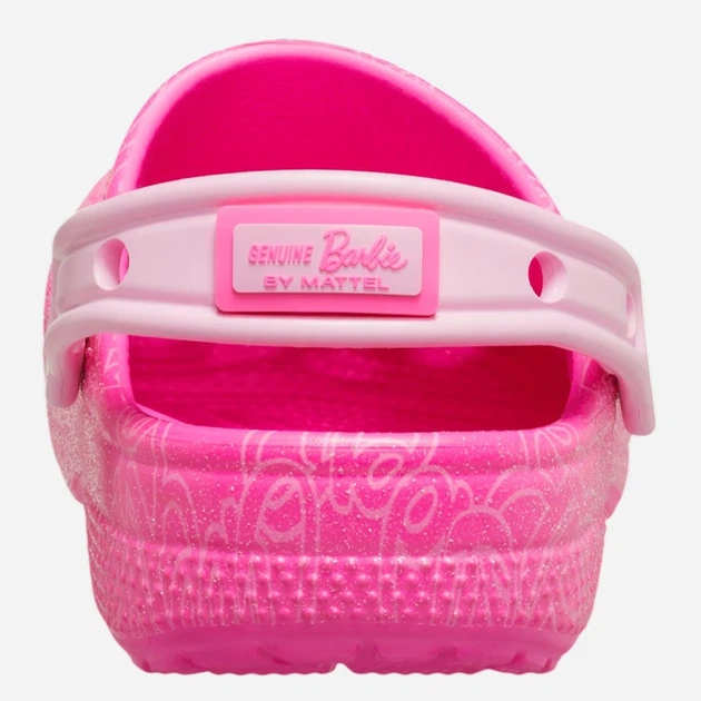 Chodaki młodzieżowe dziewczęce Crocs Classic Mattel Pink Barbie Clog Kids 211406-90H 34-35 Różowe - obraz 5