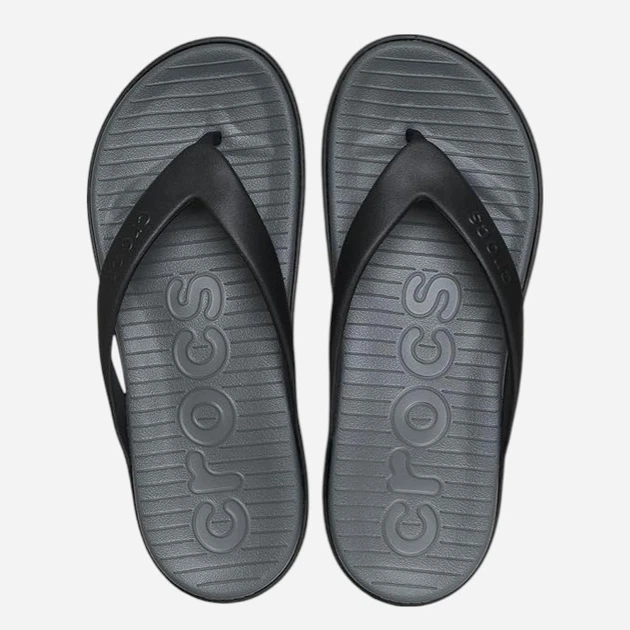 Чоловічі в'єтнамки для пляжу Crocs Coast Flip 212035-0DD 42-43 Графітові (198445363979) - зображення 5