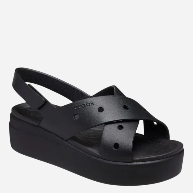 Жіночі сандалії Crocs Brooklyn 4U Cross Strap Sandal W 212254-001 39-40 Чорні (198445366888) - зображення 2