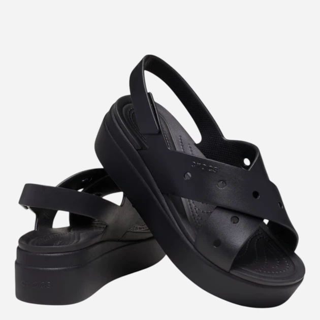 Жіночі сандалії Crocs Brooklyn 4U Cross Strap Sandal W 212254-001 41-42 Чорні (198445366819) - зображення 3