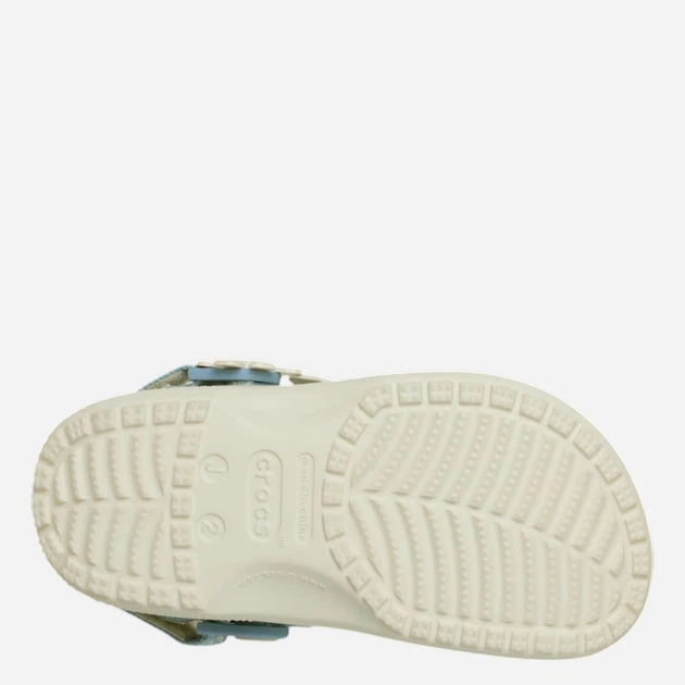 Chodaki młodzieżowe dziewczęce Crocs Classic Dnm Flwr Adj Backstrap Clog K 212511-2MD 38-39 Kremowe - obraz 6