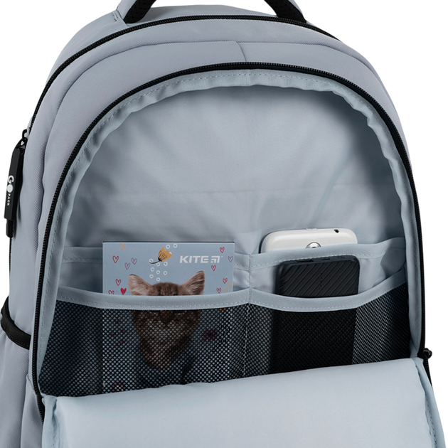 Рюкзак GoPack підлітковий Education Teens 46x32x19 см Сірий (GO26-184L-2) - Фото 14 Рюкзак GoPack підлітковий Education Teens 46x32x19 см Сірий (GO26-184L-2) - зображення 14