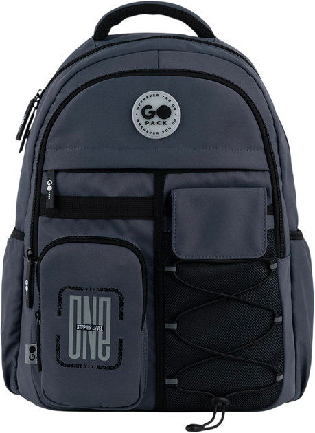 Рюкзак GoPack підлітковий Education Teens 46x32x19 см Темно-сірий (GO26-184L-4) - Фото 4 Рюкзак GoPack підлітковий Education Teens 46x32x19 см Темно-сірий (GO26-184L-4) - зображення 4