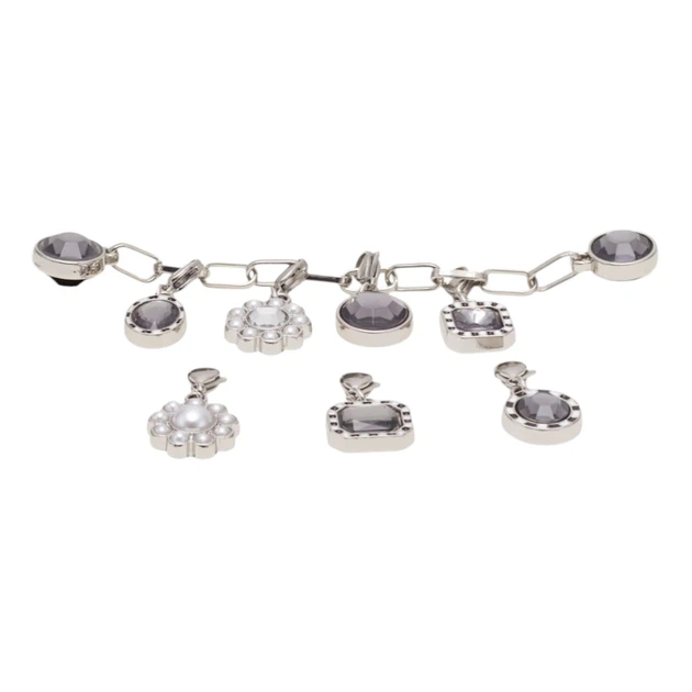 Przypinki do butów Crocs Silver Adjustable Charm Chain 10014312 Wielokolorowe - obraz 2