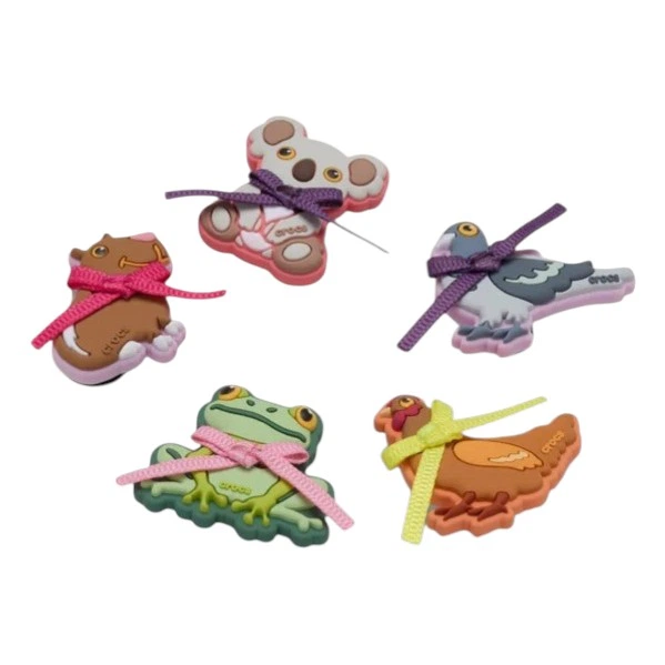 Джибітси Crocs Coquette Animal Friends 5 Pack 10017624 5 шт Різнокольорові (198445376511) - зображення 2