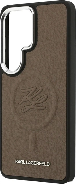 Чохол Karl Lagerfeld Embossed Ring Initials MagSafe для Samsung Galaxy S26 Ultra Brown (KLHMS26LPGFKLRDW) - зображення 6