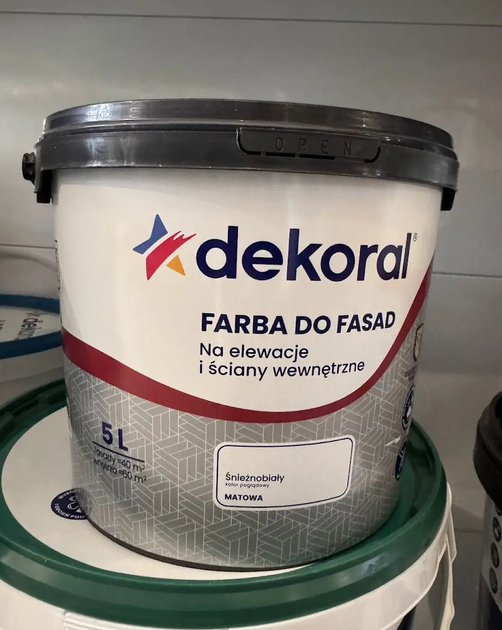 Фарба DEKORAL DO FASAD, біла, 5 л - изображение 2