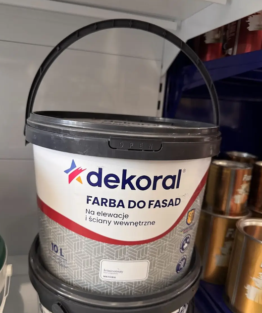 Фарба DEKORAL DO FASAD, біла, 10 л - изображение 3