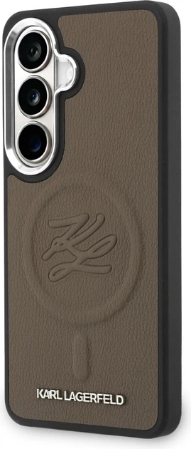 Чохол Karl Lagerfeld Embossed Ring Initials MagSafe для Samsung Galaxy S26 Plus Brown (KLHMS26MPGFKLRDW) - зображення 2