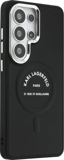 Чохол Karl Lagerfeld Embossed Ring RSG Logo MagSafe для Samsung Galaxy S26 Ultra Black (KLHMS26LPSKRSGEK) - зображення 4