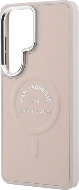 Чохол Karl Lagerfeld Embossed Ring RSG Logo MagSafe для Samsung Galaxy S26 Ultra Pink (KLHMS26LPSKRSGEP) - зображення 6