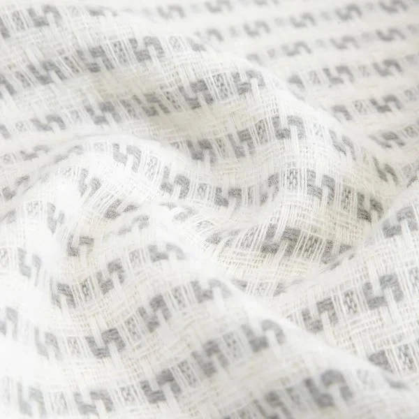 Плед Homla Sorbo з бахромою та сірим візерунком 150 x 200 см (5906496771590) - зображення 3