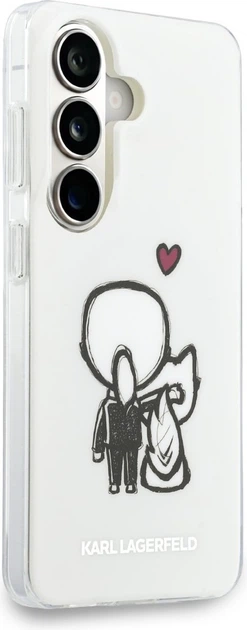 Etui plecki Karl Lagerfeld IML Karl&Choupette MagSafe do Samsung Galaxy S26 Transparent (KLHMS26S6HKCBHH) - obraz 4