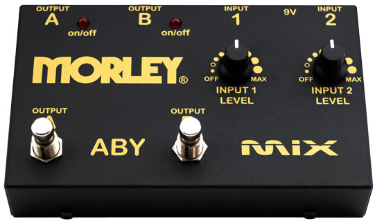 Mikser 2-kanałowy Morley ABY MIX z wzmocnieniem 15 dB i obudową stalową (664101001665) - obraz 2